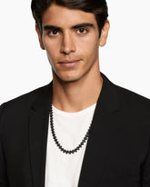 Armory® Necklace in Black Titanium with Black Diamonds, 9.5mm